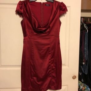 Xoxo red silky dress